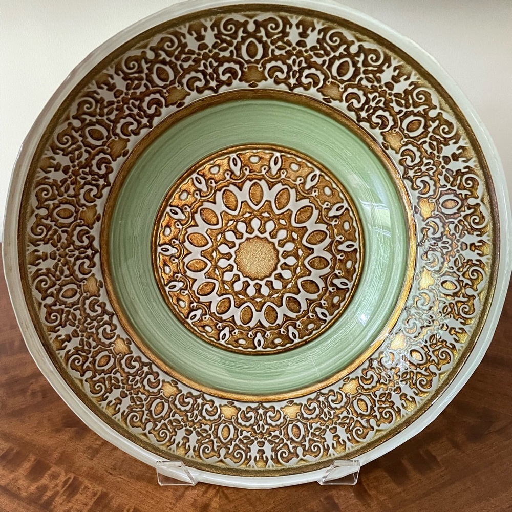 Topkapi  12” Hand painted Bowl. Hand Made In Turkey. Stunningly Beautiful!